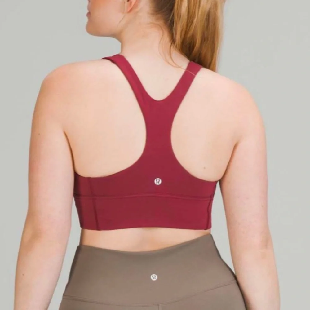 Lululemon Wunder Train Longline Bra *Medium Support, C/D Cup Mulled Wine Size 4